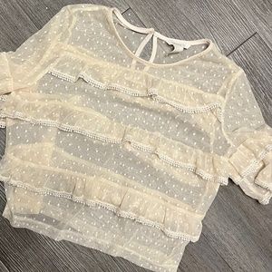 Forever 21 Vintage-Inspired Sheer Top